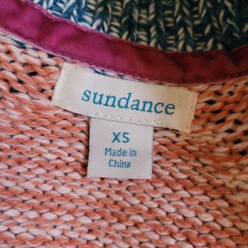 Sundance Anthropologie Long Knit Cardigan Duster Striped XS No Belt - Picture 7 of 8